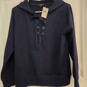Ambiance Midnight Lace-Up Top